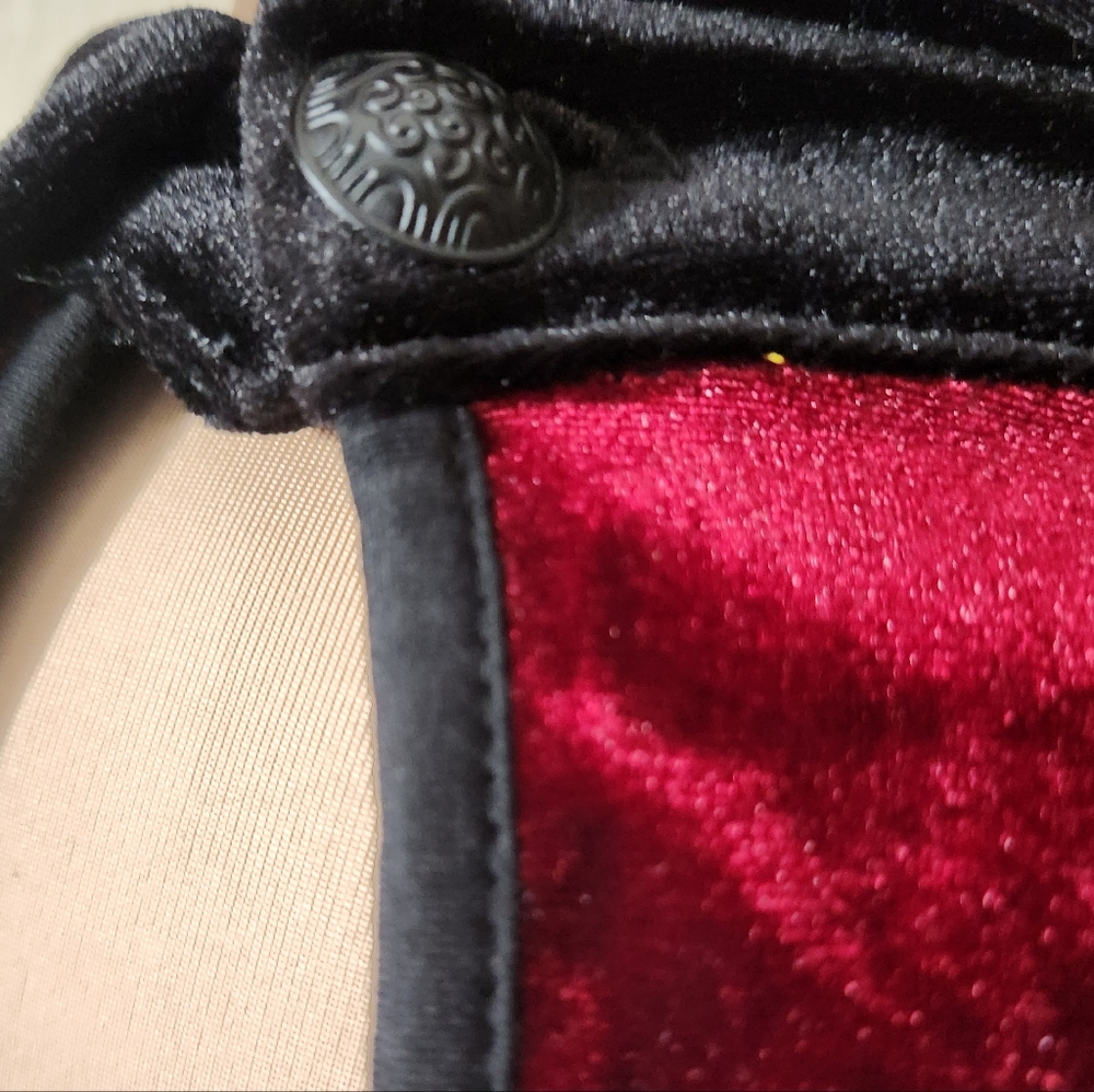 DOLLS KILL x PUNK RAVE "Dramatica" Velvet Skater Dress - Size M - Picture 10 of 14